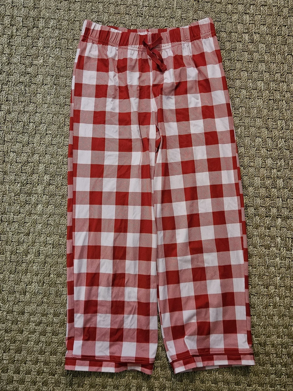 Girls wonder nation Red & Pink Gingham Pajama Bottoms